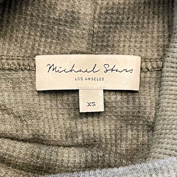 Michael Stars Mary Tie-Dyed Cowl-Neck Shirttail Tunic - Picture 8 of 11